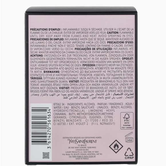 PERFUME YVES SAINT LAURENT MON PARIS 50 L / 1.6Oz. NEW AUTHENTIC - Picture 4 of 11